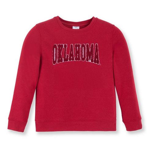 ZooZatZ Girls' Oklahoma Sooners Fleece Crew - Primary Image