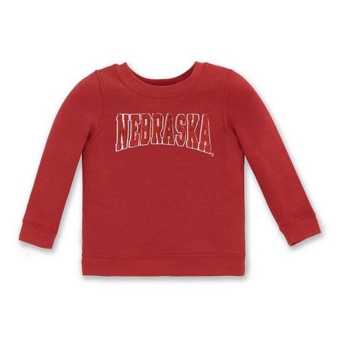 ZooZatZ Toddler Girls' Nebraska Cornhuskers Fleece Crew - Primary Image