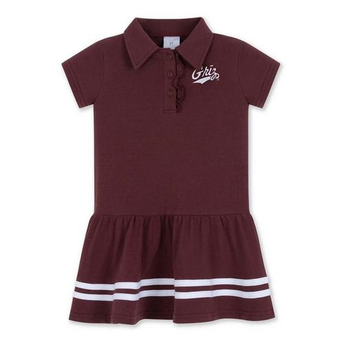 ZooZatZ Toddler Montana Grizzlies Collar Dress - Primary Image
