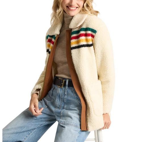 Women's Pendleton Glacier Sunset Hooded Sherpa Jacket - Primary Image