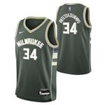 Nike Kids' Milwaukee Bucks Giannis Antetokounmpo #34 Icon Edition Jersey - Thumbnail 1 of 3