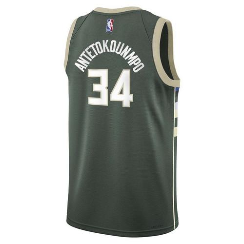 Nike Kids' Milwaukee Bucks Giannis Antetokounmpo #34 Icon Edition Jersey - Primary Image