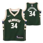 Nike Kids' Milwaukee Bucks Giannis Antetokounmpo #34 Icon Jersey - Thumbnail 1 of 3
