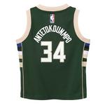 Nike Kids' Milwaukee Bucks Giannis Antetokounmpo #34 Icon Jersey - Thumbnail 2 of 3