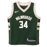 Nike Kids' Milwaukee Bucks Giannis Antetokounmpo #34 Icon Jersey - Thumbnail 3 of 3