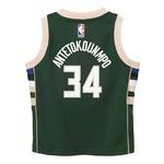 Nike Toddler Milwaukee Bucks Giannis Antetokounmpo #34 Icon Edition Jersey - Thumbnail 4 of 5