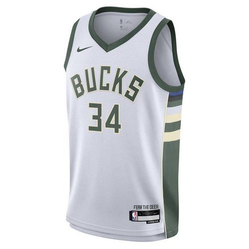 Nike Kids' Milwaukee Bucks Giannis Antetokounmpo #34 Association Edition Swingman Jersey - Primary Image