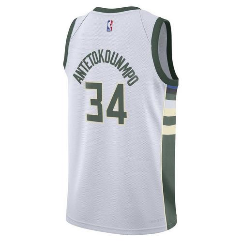 Nike Kids' Milwaukee Bucks Giannis Antetokounmpo #34 Association Edition Swingman Jersey - Primary Image
