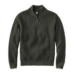 Men's L.L.Bean Organic Cotton Waffle 1/4 Zip Sweater - Thumbnail 1 of 2