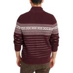 Men's L.L.Bean Organic Cotton Waffle Fair Isle 1/4 Zip Sweater - Thumbnail 2 of 3
