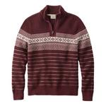 Men's L.L.Bean Organic Cotton Waffle Fair Isle 1/4 Zip Sweater - Thumbnail 3 of 3