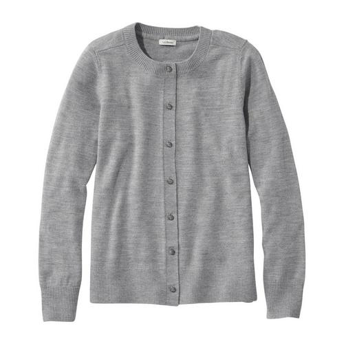 Women's L.L.Bean Essential Merino Wool Cardigan - Primary Image