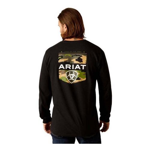 Men's Ariat Lotf Camo Shield Long Sleeve T-Shirt - Primary Image