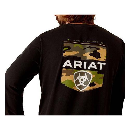 Men's Ariat Lotf Camo Shield Long Sleeve T-Shirt - Primary Image