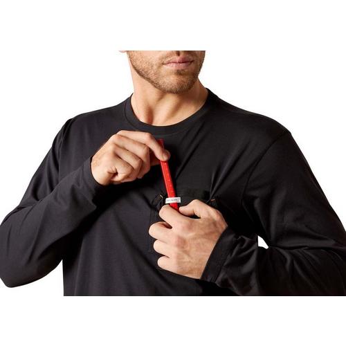 Men's Ariat Chrome Moto Eagle Long Sleeve T-Shirt - Primary Image