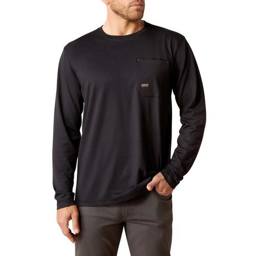 Men's Ariat Chrome Moto Eagle Long Sleeve T-Shirt - Primary Image