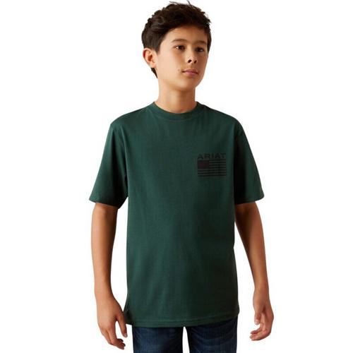Kids' Ariat Rustic Wood Flag T-Shirt - Primary Image