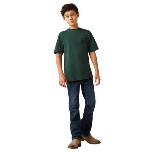 Kids' Ariat Rustic Wood Flag T-Shirt - Primary Image