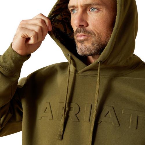 Men's Ariat Embossed Logo Hoodie - Primary Image
