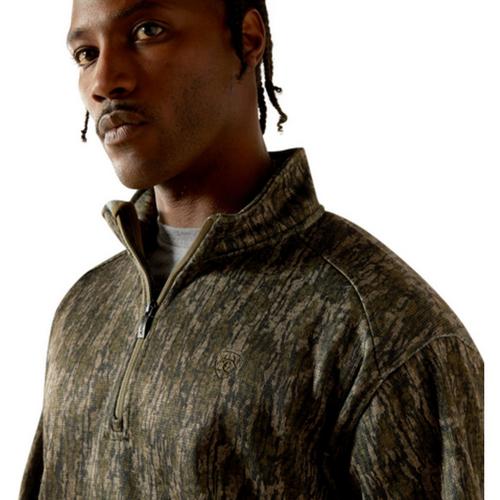 Men's Ariat Caldwell Logo Long Sleeve 1/4 Zip - Primary Image