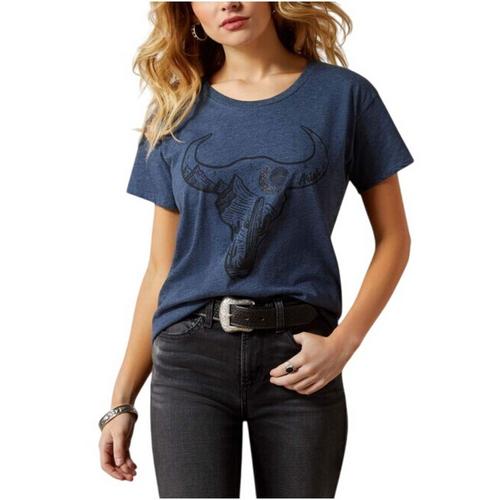 Women's Ariat Bull Night Sky T-Shirt - Primary Image