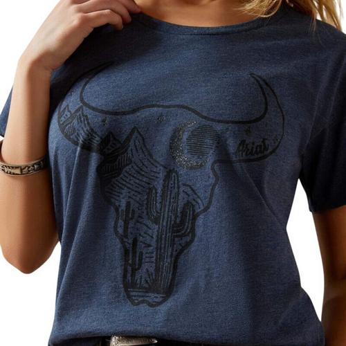 Women's Ariat Bull Night Sky T-Shirt - Primary Image
