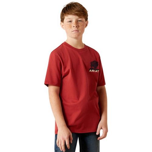 Kids' Ariat Buffalo USA Flag T-Shirt - Primary Image