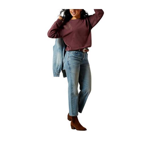 Women's Ariat Valley Crewneck Sweatshirt - Primary Image