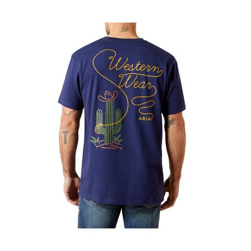 Men's Ariat Neon Cactus T-Shirt - Primary Image
