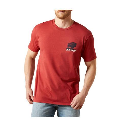 Men's Ariat Buffalo Flag T-Shirt - Primary Image