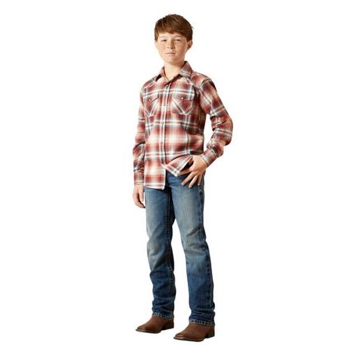 Boys' Ariat Harper Retro Classic Fit Long Sleeve Button Up Shirt - Primary Image