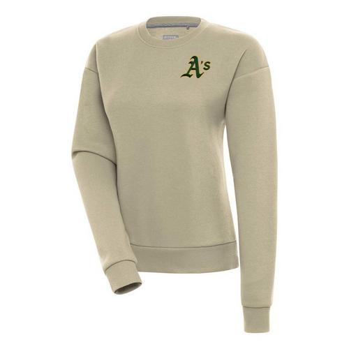 Antigua Women's Oakland Athletics Left Chest Logo Victory Crew - Primary Image