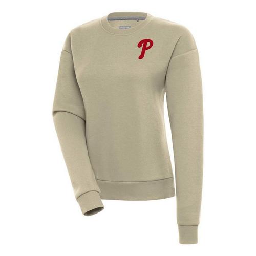 Antigua Women's Philadelphia Phillies Left Chest Logo Victory Crew - Primary Image