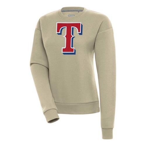 Antigua Women's Texas Rangers Full Chest Logo Victory Crew - Primary Image