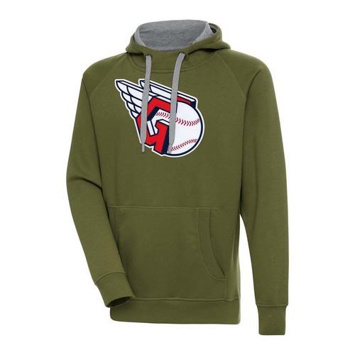 Antigua Cleveland Guardians Chest Logo Victory Hoodie - Primary Image