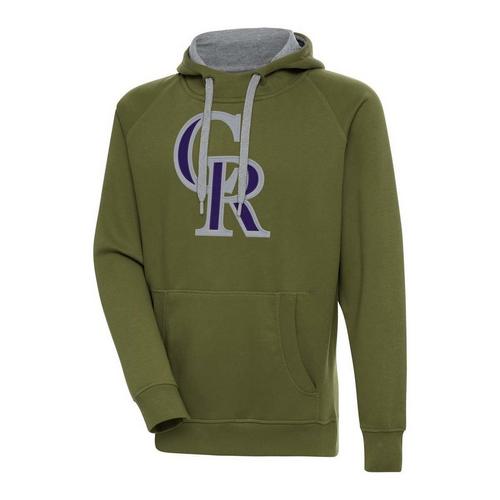 Antigua Colorado Rockies Chest Logo Victory Hoodie - Primary Image