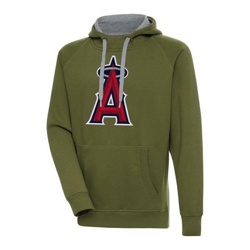 Antigua Los Angeles Angels Chest Logo Victory Hoodie - Primary Image