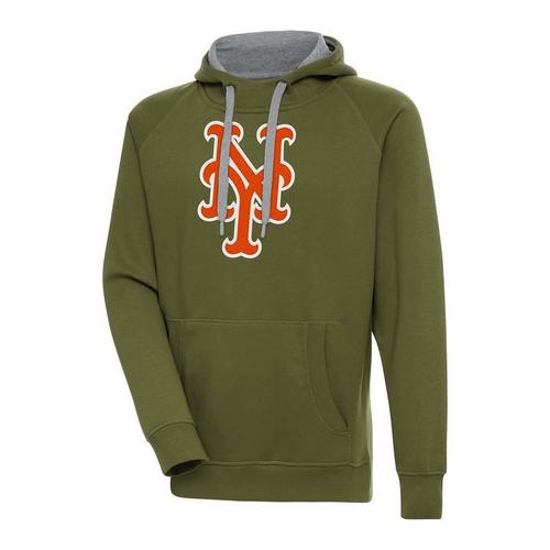 Antigua New York Mets Chest Logo Victory Hoodie - Primary Image