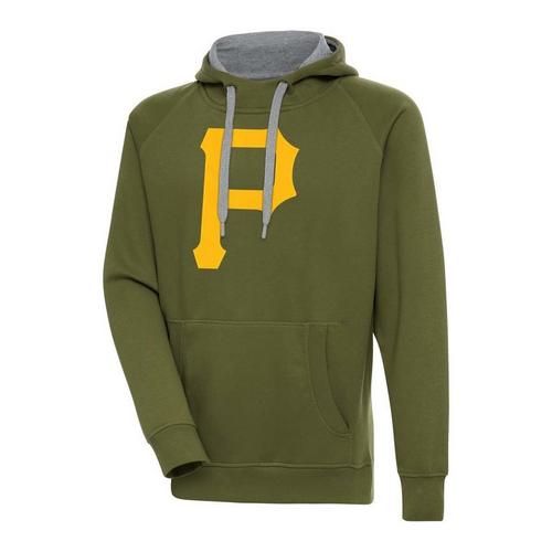 Antigua Pittsburgh Pirates Chest Logo Victory Hoodie - Primary Image