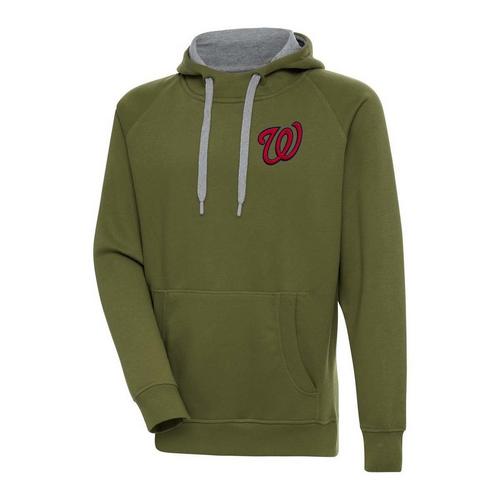 Antigua Washington Nationals Left Chest Logo Victory Hoodie - Primary Image