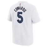 Nike Kids' Minnesota Timberwolves Anthony Edwards #5 Icon Name & Number T-Shirt - Thumbnail 1 of 2