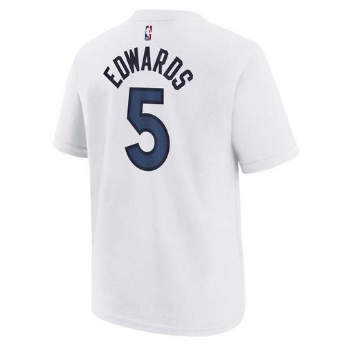 Nike Kids' Minnesota Timberwolves Anthony Edwards #5 Icon Name & Number T-Shirt - Primary Image