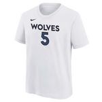 Nike Kids' Minnesota Timberwolves Anthony Edwards #5 Icon Name & Number T-Shirt - Thumbnail 2 of 2