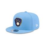 New Era Milwaukee Brewers Early Game Sky 9Fifty Adjustable Hat - Thumbnail 1 of 4