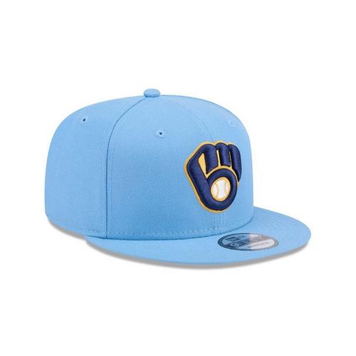 New Era Milwaukee Brewers Early Game Sky 9Fifty Adjustable Hat - Primary Image