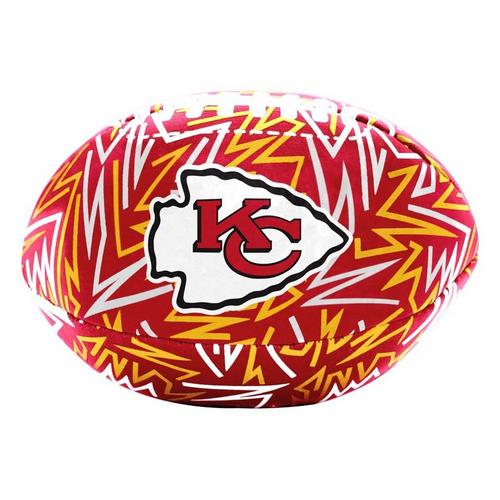 Logo Brands Kansas City Chiefs Micro Graffiti Soft Football - Primary Image