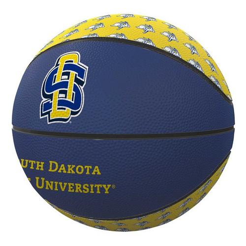 Logo Brands South Dakota State Jackrabbits Mini-Size Rubber Basketball - Primary Image