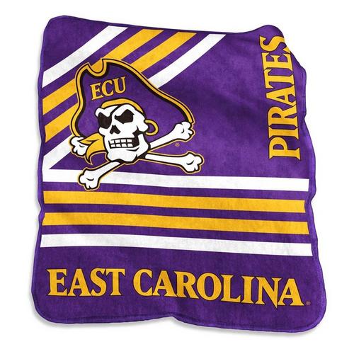 Logo Brands East Carolina Pirates 50x60 Raschel Throw - Primary Image