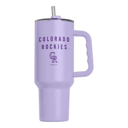 Logo Brands Colorado Rockies 40oz. Flipside Powder Coat Lavender Tumbler - Primary Image