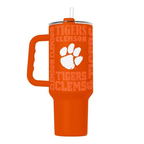 Logo Brands Clemson Tigers 40oz. Powder Coat Replay Tumbler - Primary Image